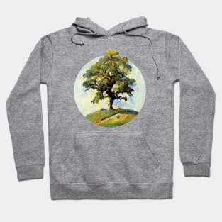 Old Oak On Hilltop Painting | Tree Hoodie